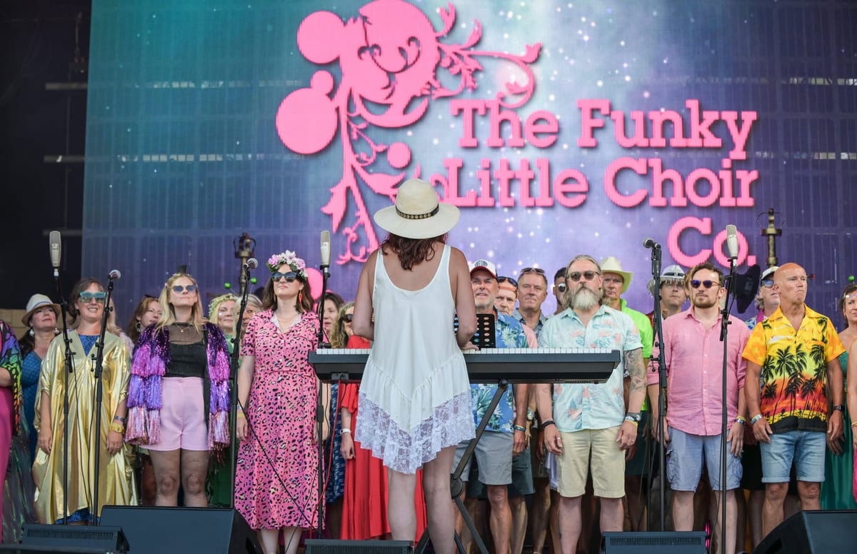 The Funky Little Choir singing together